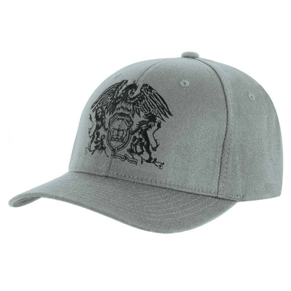 Queen Unisex Adult Classic Crest Baseball Cap / Gray